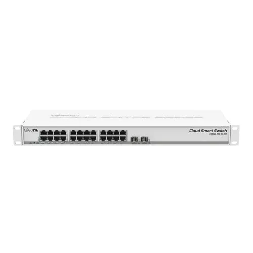 Коммутатор Mikrotik CSS326-24G-2S+RM (1000 Base-TX (1000 мбит/с), 2 SFP порта)