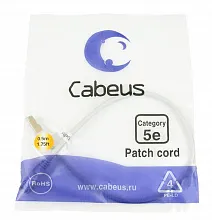 Патч-корд медный Cabeus PC-FTP-RJ45-Cat.5e-0.5m 19" кабель 5e  серый