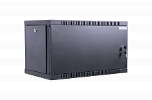 Шкаф телекоммуникационный настенный RUSRACK ШС19-Э-6.350М-Ч 19" 6U 600x350x360мм