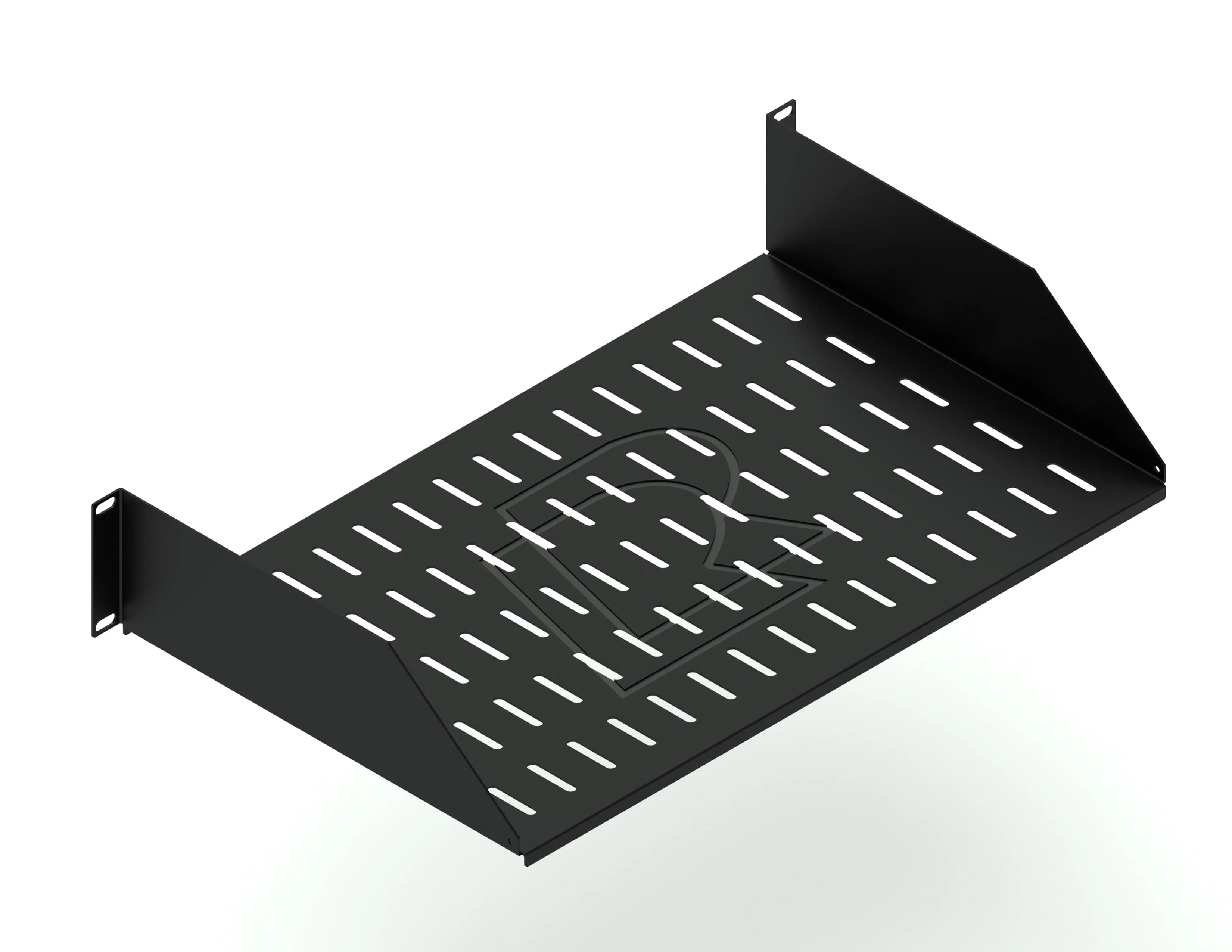 Консольная полка глубина 300 мм, черная RUSRACK
