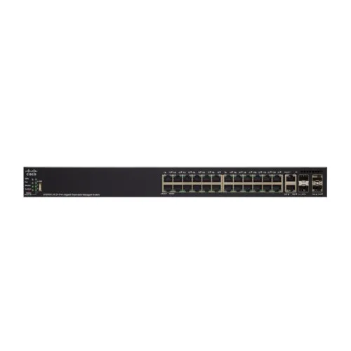 Коммутатор Cisco SG550X-24 SG550X-24-K9-EU (1000 Base-TX (1000 мбит/с), 2 SFP порта) Коммутатор Cisco SG550X-24 SG550X-24-K9-EU (1000 Base-TX (1000 мбит/с), 2 SFP порта)