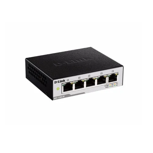 Коммутатор D-link DGS-1100-05/B1A (1000 Base-TX (1000 мбит/с), Без SFP портов)