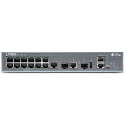 Коммутатор Juniper EX2200-C-12T-2G (1000 Base-TX (1000 мбит/с), 2 SFP порта) Коммутатор Juniper EX2200-C-12T-2G (1000 Base-TX (1000 мбит/с), 2 SFP порта)