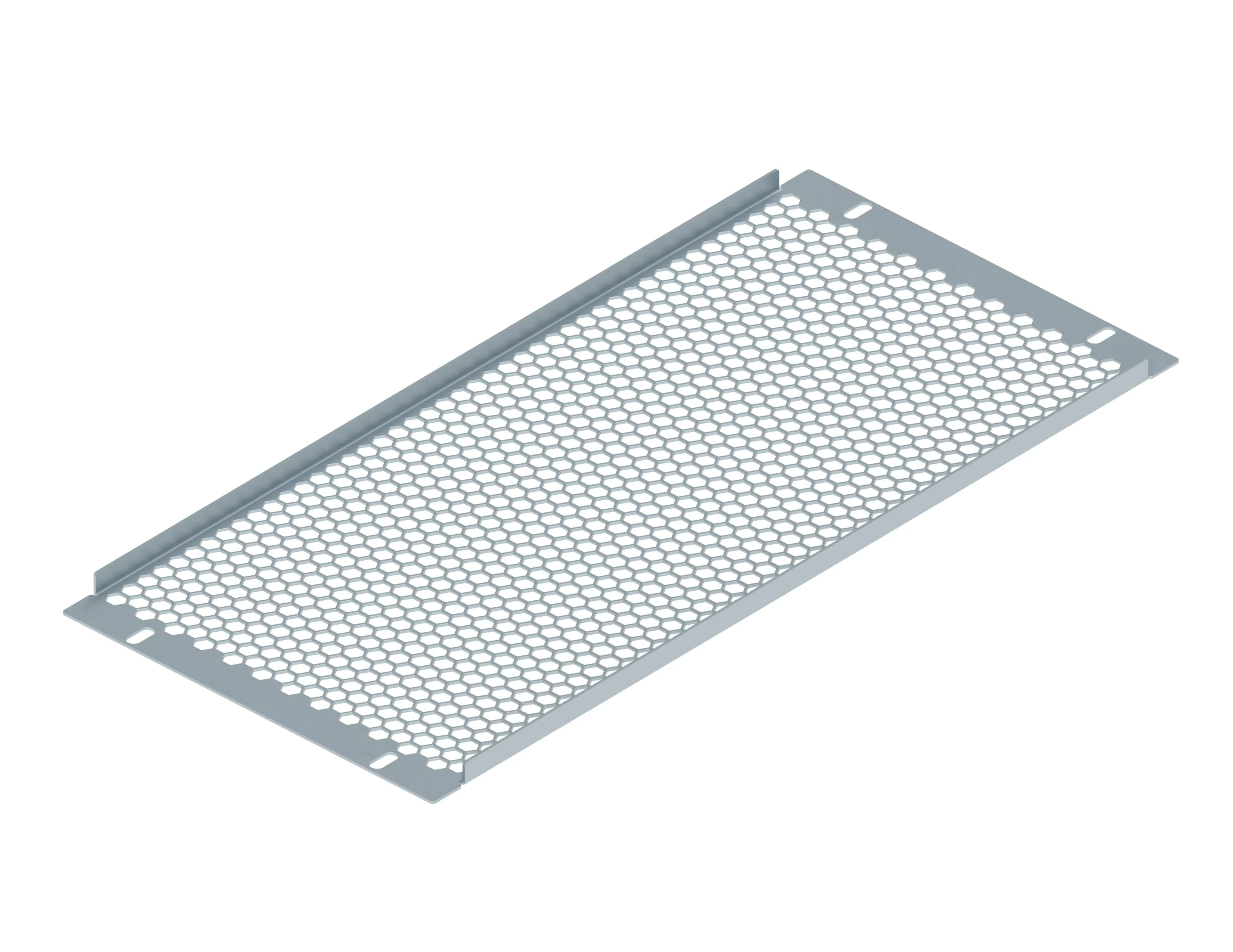 Заглушка перфорированная 19" 5U, серая RUSRACK