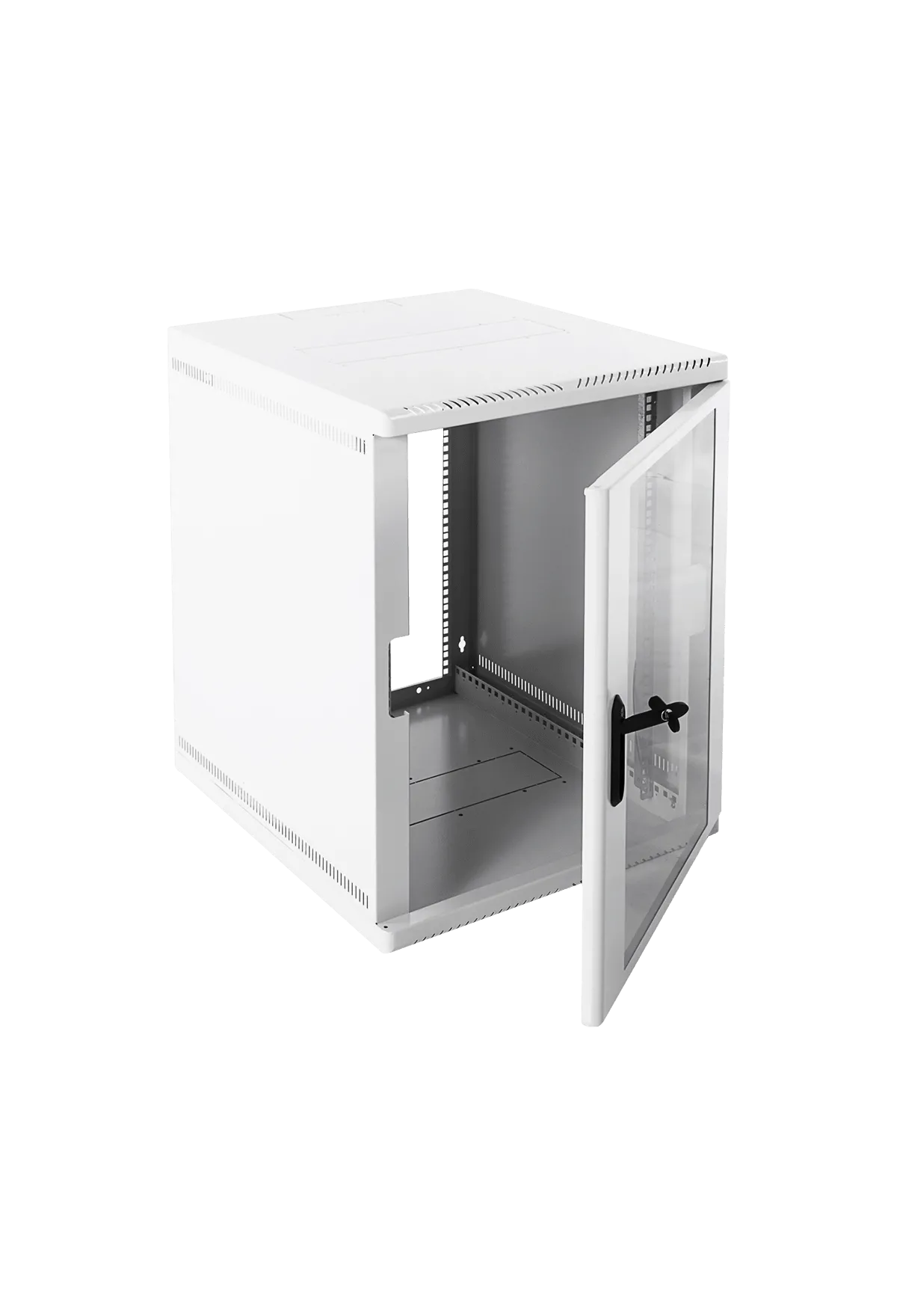 Шкаф телекоммуникационный настенный 12U (600 × 480) дверь стекло