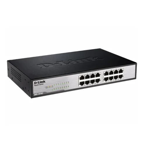 Коммутатор D-link DGS-1016C DGS-1016C/A1A (1000 Base-TX (1000 мбит/с), Без SFP портов)