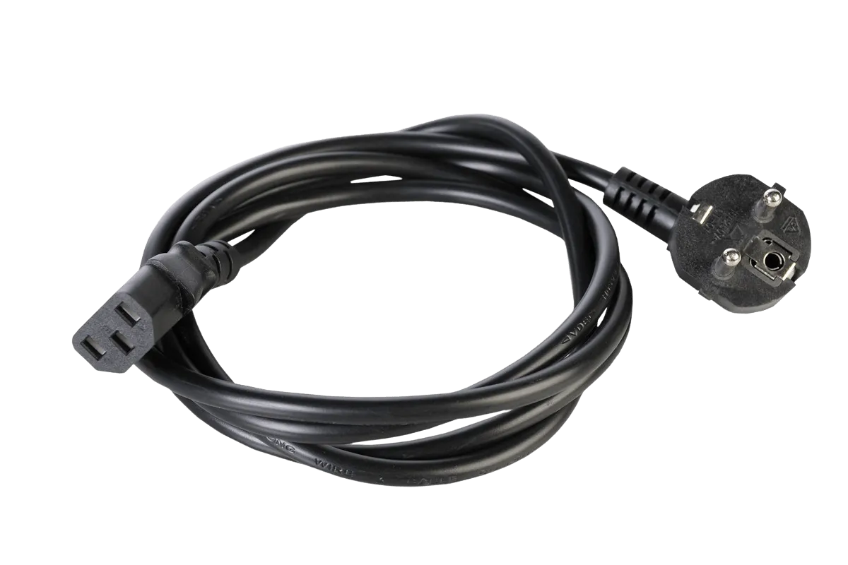 Шнур питания с заземлением IEC 60320 C13/Schuko, 10 А / 250 В (3 × 1,0), длина 1,8 м