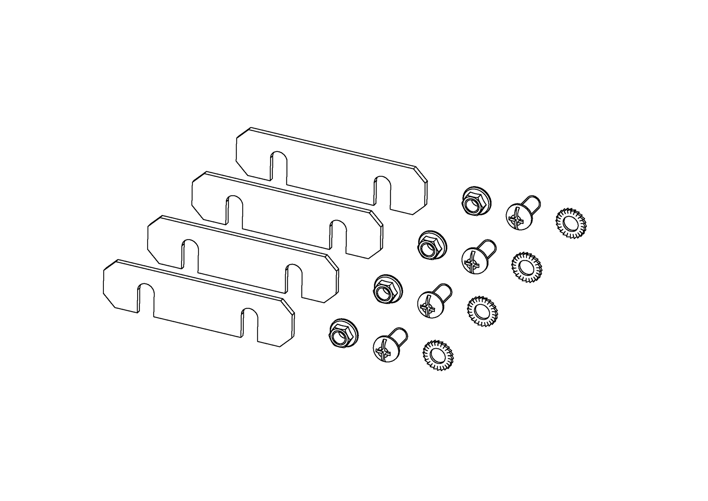 Комплект соединительный  для серверных и кроссовых стоек