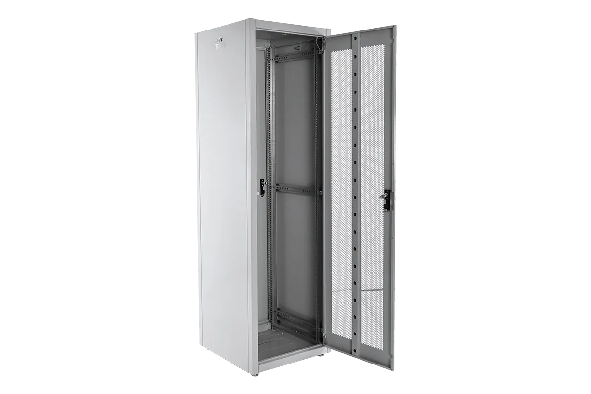 Шкаф телекоммуникационный напольный ЭКОНОМ 42U (600 × 800) дверь перфорированная 2 шт.