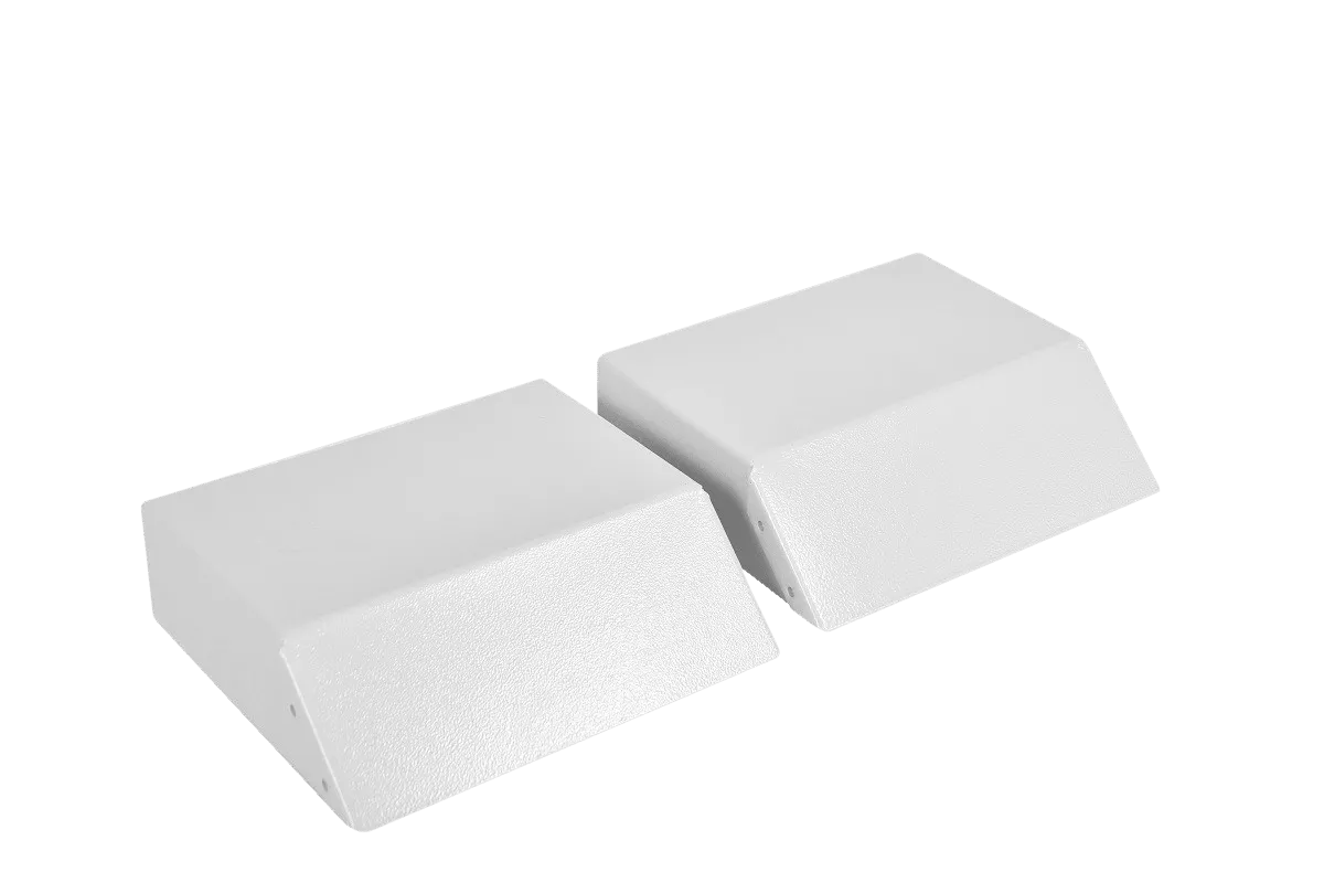 Оцинкованные козырьки защитные для вент. фильтра D125 в шкафы ШТВ-НЭ компл. Т1 глубиной 250, 300 мм