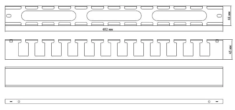 Hyperline CM-1U-ML-COV