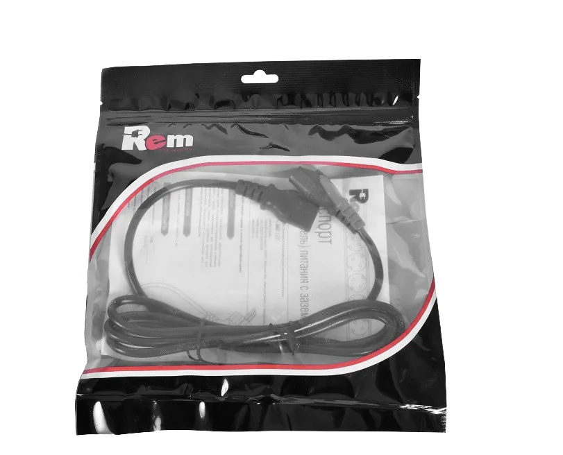 Шнур питания с заземлением IEC 60320 C13/IEC 60320 C14, 10 А / 250 В (3 × 1,0), длина 3 м