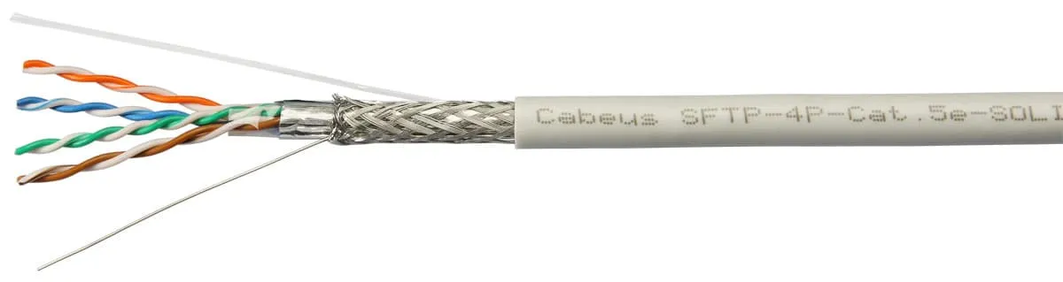 Cabeus SFTP-4P-Cat.5e-SOLID-GY Cabeus SFTP-4P-Cat.5e-SOLID-GY