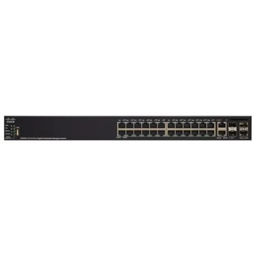 Коммутатор Cisco SG550X-24MPP SG550X-24MPP-K9-EU (1000 Base-TX (1000 мбит/с), 2 SFP порта) Коммутатор Cisco SG550X-24MPP SG550X-24MPP-K9-EU (1000 Base-TX (1000 мбит/с), 2 SFP порта)