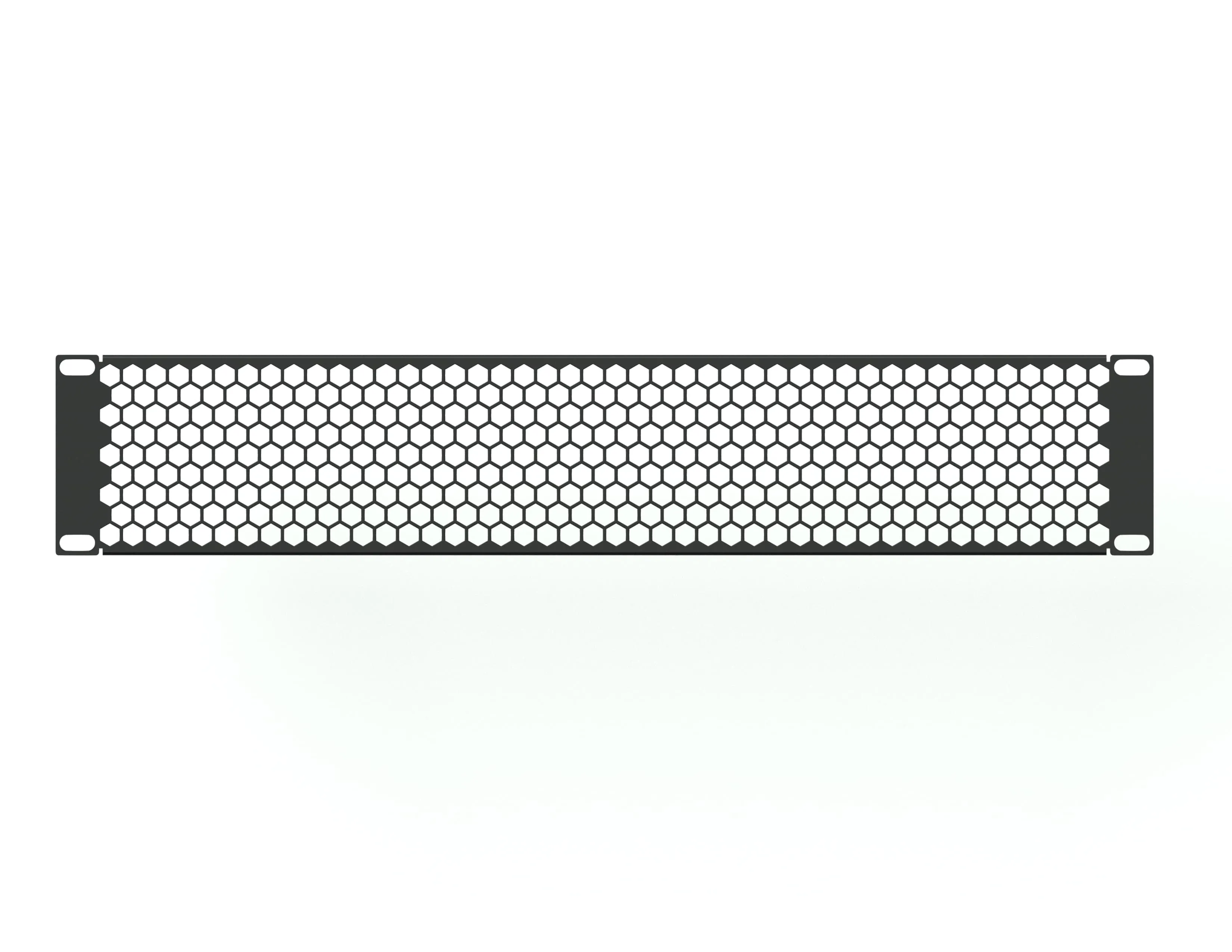 Заглушка перфорированная 19" 2U, черная RUSRACK