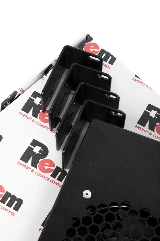 Модуль вентиляторный 19" 1U, 3 вентилятора, регул. глубина 200-310 мм с контроллером, чёрный