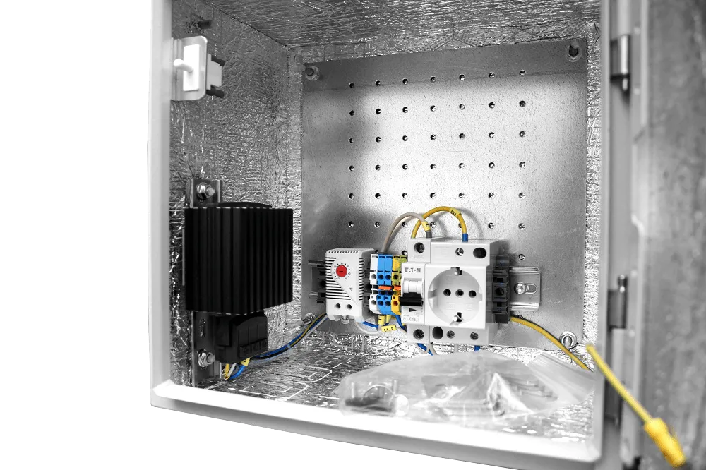 Шкаф ЭКОНОМ уличный всепогодный настенный укомплектованный (В500 × Ш500 × Г300),комплектация T2-IP66