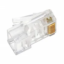 Коннектор RJ11, RJ12, RJ45  Cabeus 8P8C 19" кабель 5e  