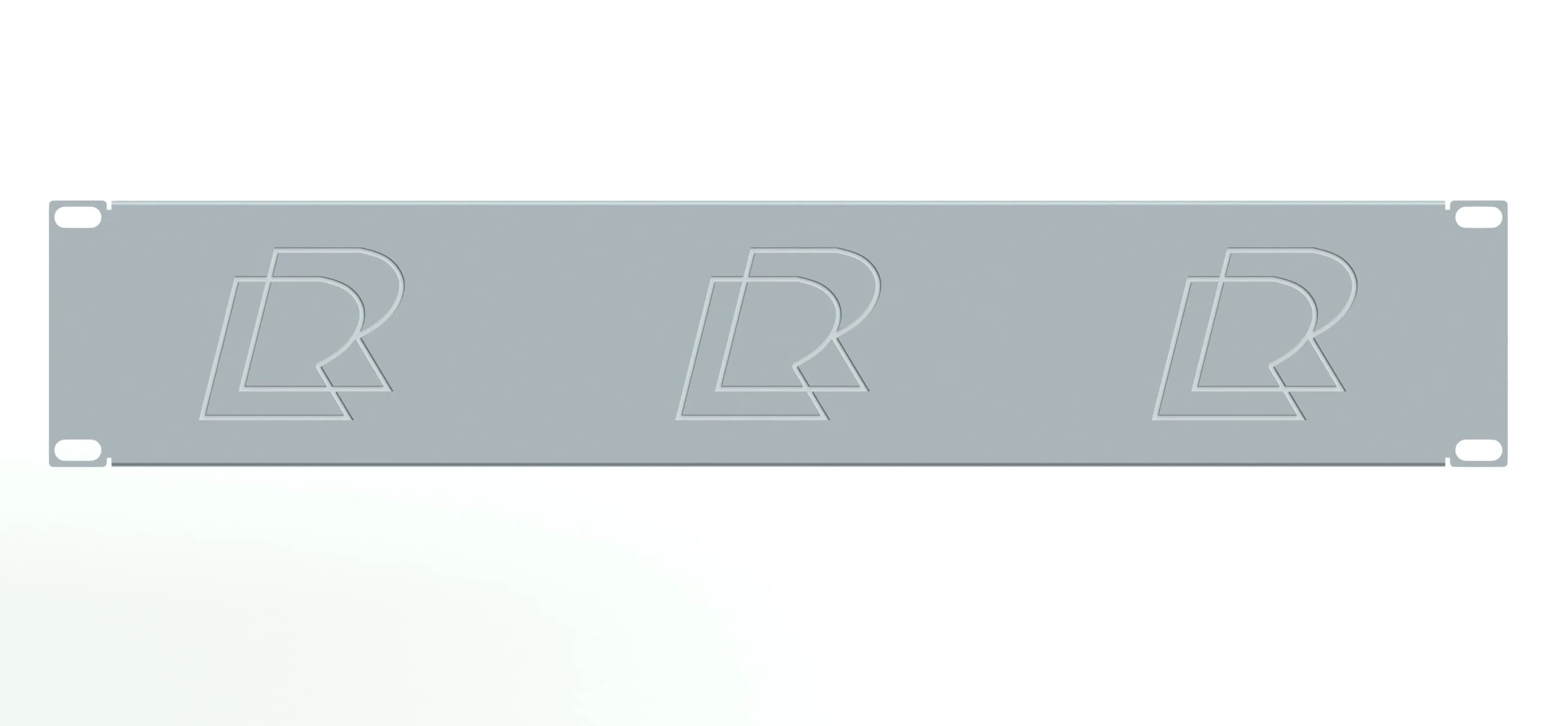 Заглушка 19" 2U, серая RUSRACK