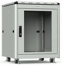 Шкаф телекоммуникационный напольный RUSRACK RSRO-606018/GSGY 19" 18U 600x600x730мм