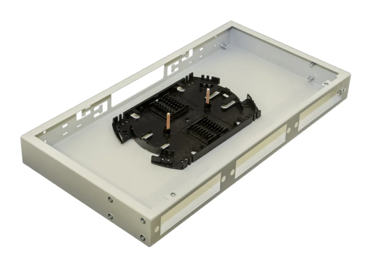 Hyperline FO-19R-1U-3xSLT-W140H42-24UN-GY