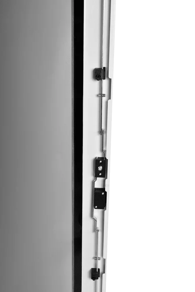 Шкаф телекоммуникационный напольный 47U (600 × 800) дверь стекло, цвет чёрный