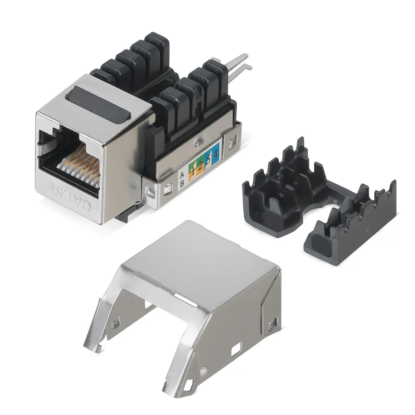 Cabeus KJ-RJ45-Cat.5E-SH-90