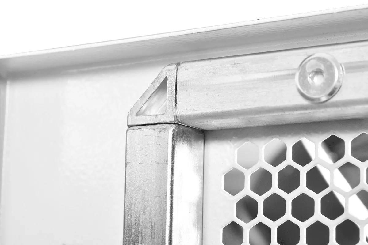 .Шкаф серверный напольный 47U (800 × 1000) дверь перфорированная 2 шт., цвет черный