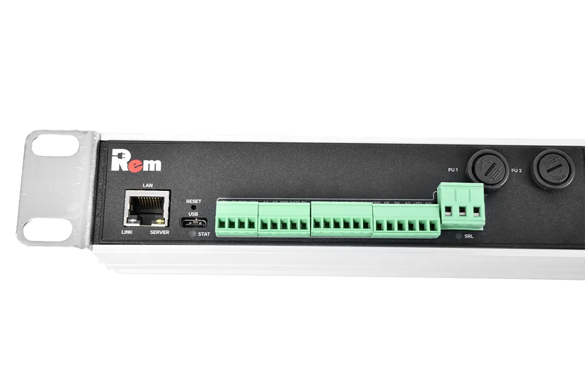 Гор блок розеток Rem-2MC,LINUX,мониторинг,управление2S,3C13,1~32А,19",колодка