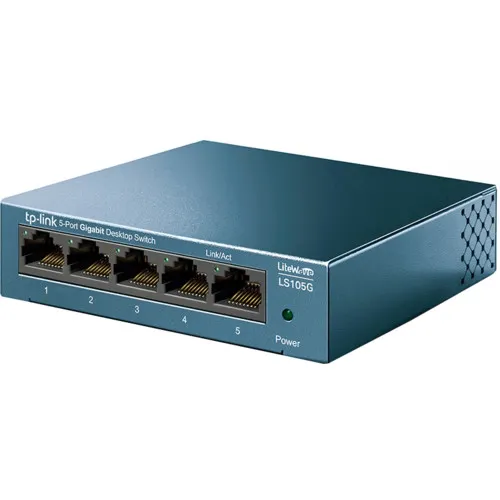 Коммутатор TP-Link LS105G (1000 Base-TX (1000 мбит/с), Без SFP портов)