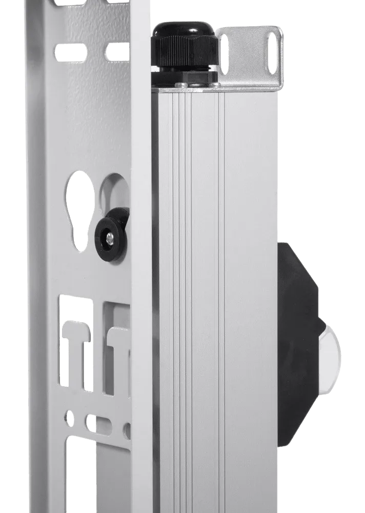 Упр. верт. блок розеток с монит. Rem-MC1 6х2 S, 32A, алюм., 33-48U, колодка