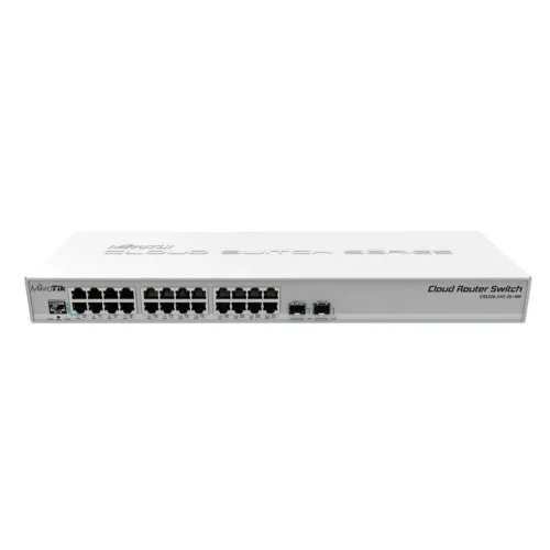 Коммутатор Mikrotik CRS326-24G-2S+RM (1000 Base-TX (1000 мбит/с), 2 SFP порта)