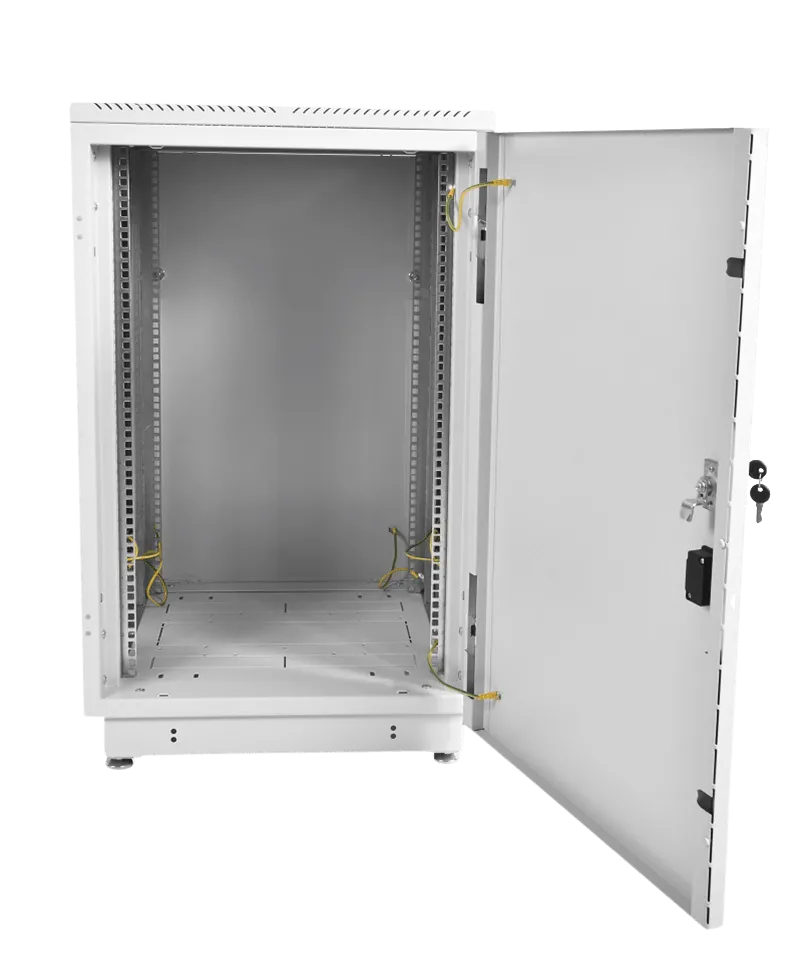 Шкаф телекоммуникационный напольный 27U (600 × 600) дверь металл