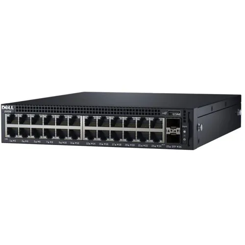 Коммутатор Dell Networking X1026 210-AEIM (1000 Base-TX (1000 мбит/с), 2 SFP порта) Коммутатор Dell Networking X1026 210-AEIM (1000 Base-TX (1000 мбит/с), 2 SFP порта)