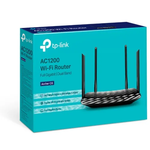 Маршрутизатор для дома TP-Link AC1200 MU-MIMO Archer C6