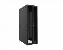 Шкаф телекоммуникационный напольный RUSRACK RSRF.42.08.10.P2P.R9005M 19" 42U 800x1070x1985мм