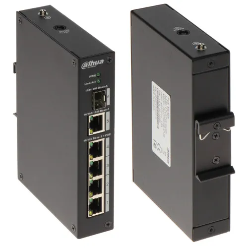 Коммутатор Dahua DH-PFS3106-4P-60 (100 Base-TX (100 мбит/с), 1 SFP порт) Коммутатор Dahua DH-PFS3106-4P-60 (100 Base-TX (100 мбит/с), 1 SFP порт)