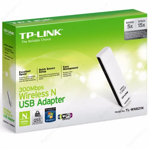 Аксессуар для сетевого оборудования TP-Link N300 TL-WN821N (Wi-Fi USB-адаптер)