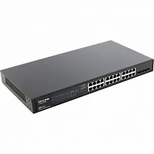 Коммутатор TP-Link T1500-28PCT (100 Base-TX (100 мбит/с), 2 SFP порта)
