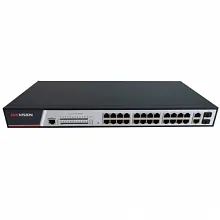Коммутатор Hikvision DS-3E2326P (100 Base-TX (100 мбит/с), 2 SFP порта)