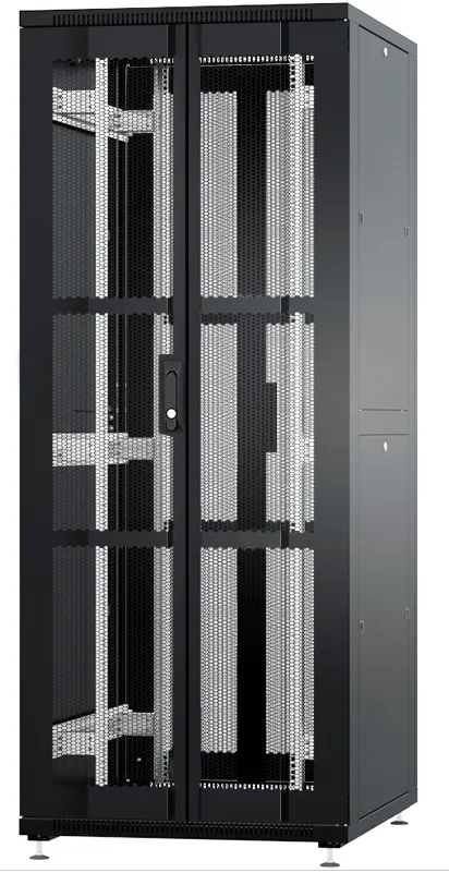 RUSRACK RSRO-42.8.8-P2P.9005М Шкаф напольный 42U 800x800х1987мм (ШхГхВ) телекоммуникационный 19", передняя дверь перфорированная - задняя дверь распашная 2-х створчатая перфорированная, цвет черный (RAL9005М) RUSRACK RSRO-42.8.8-P2P.9005М Шкаф напольный 42U 800x800х1987мм (ШхГхВ) телекоммуникационный 19", передняя дверь перфорированная - задняя дверь распашная 2-х створчатая перфорированная, цвет черный (RAL9005М)