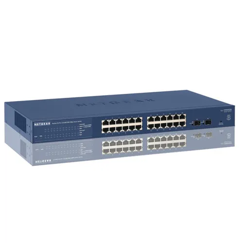 Коммутатор NETGEAR GS724T-400EUS (1000 Base-TX (1000 мбит/с), 4 SFP порта)
