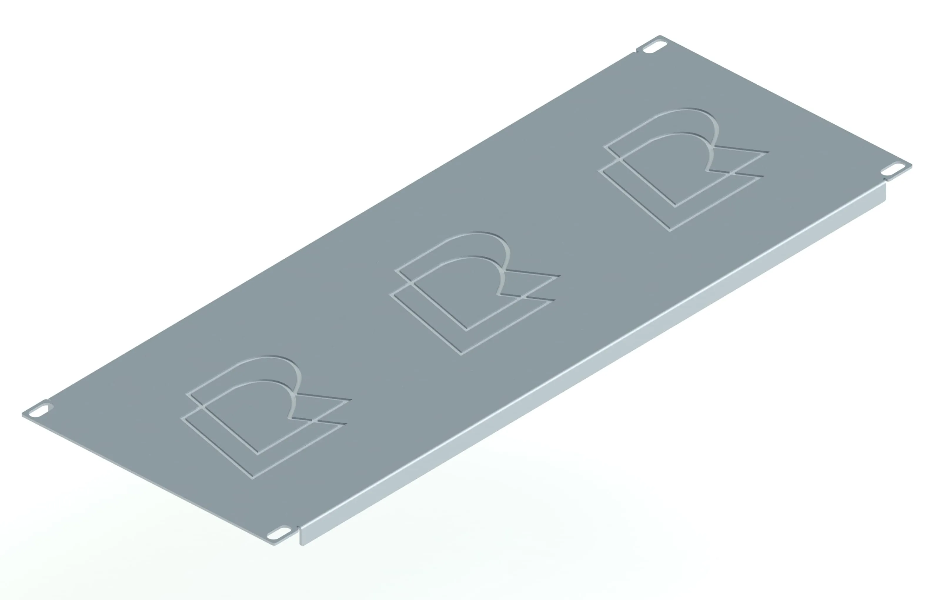 Заглушка 19" 4U, серая RUSRACK