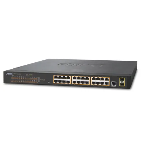 Коммутатор Planet GS-4210-24T2S (1000 Base-TX (1000 мбит/с), 2 SFP порта) Коммутатор Planet GS-4210-24T2S (1000 Base-TX (1000 мбит/с), 2 SFP порта)
