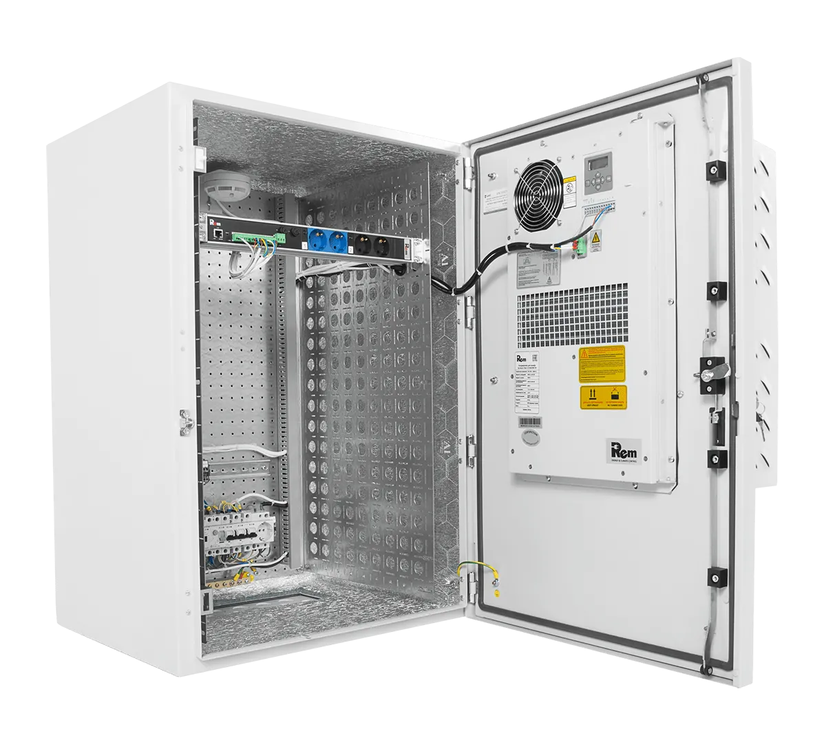 Шкаф всепогодный настенный 18U (Ш600 × Г500), комплектация ТК с контроллером MC3 и датчиками