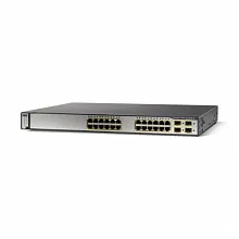 Коммутатор Cisco Catalyst 3750V2 WS-C3750V2-24PS-S (100 Base-TX (100 мбит/с), 2 SFP порта)