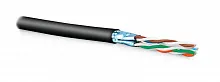 Витая пара Hyperline UFTP4-C6-S23-OUT-LSZH-BK-500 6 Черный 500  м