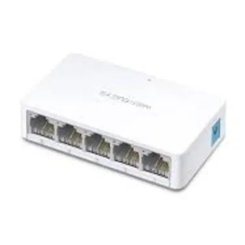 Коммутатор Mercusys MS105 (100 Base-TX (100 мбит/с), Без SFP портов)