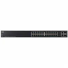 Коммутатор Cisco Small Business SF220-24 SF220-24-K9-EU (100 Base-TX (100 мбит/с), 2 SFP порта)