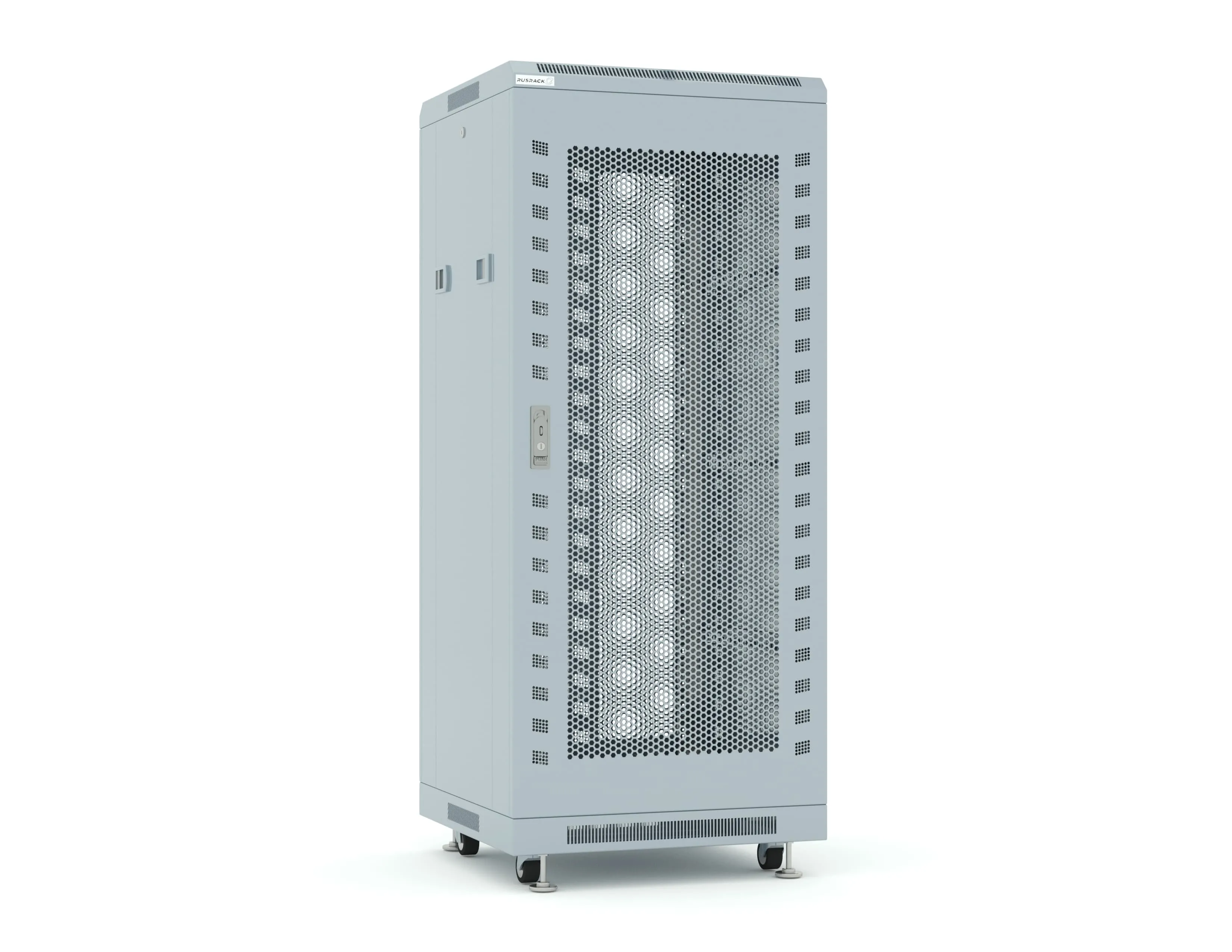 RUSRACK 27U 600х600, перф. дверь RUSRACK 27U 600х600, перф. дверь